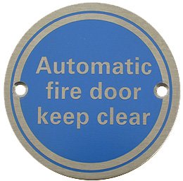 Etched Safety Sign