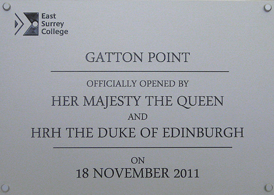 Gatton Point Engraved Plaque