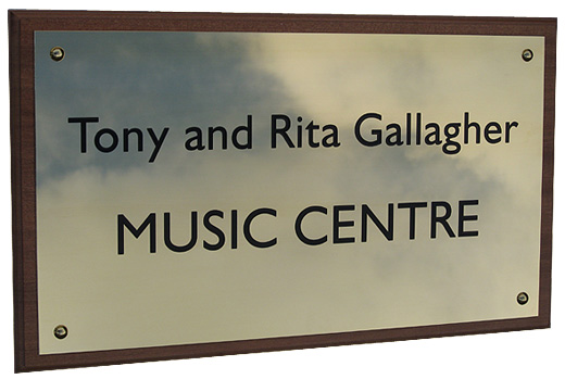 Music Centre Plaque