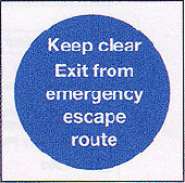 Emergency Exit Mandatory Sign